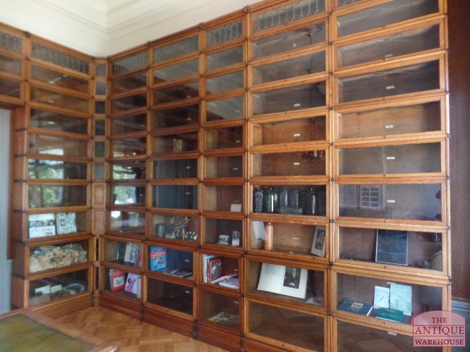 Antieke eikenhouten originele Globe Wernicke bibliotheek 3