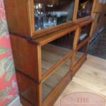 Antieke eikenhouten originele stapel Globe Wernicke boekenkast 3