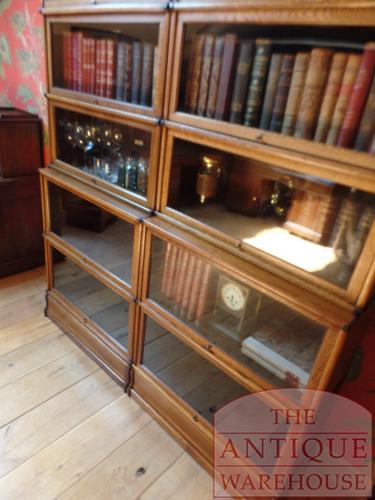Antieke eikenhouten originele stapel Globe Wernicke boekenkast 5
