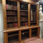 Antieke eikenhouten Schotse boekenkast van circa 1850 1