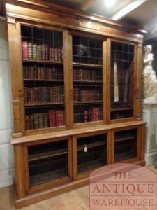 antieke eikenhouten Schotse boekenkast van circa 1850