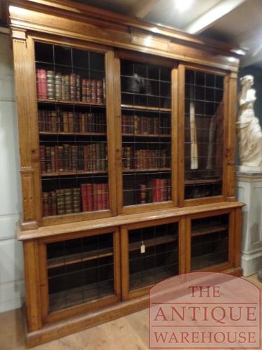 antieke eikenhouten Schotse boekenkast van circa 1850