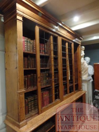 Antieke eikenhouten Schotse boekenkast van circa 1850 3