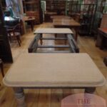 antieke eikenhouten uitschuif eettafel 1