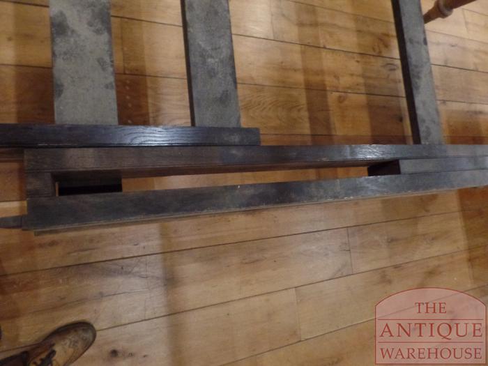 antieke eikenhouten uitschuif eettafel 5