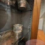 Antieke eikenhouten vitrinekast, boekenkast, winkelkast 4