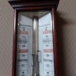 Antieke Engelse barometer van circa 1860 2