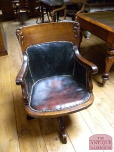 antieke Engelse bureaustoel, VERKOCHT