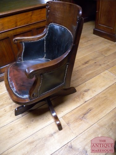 Antieke Engelse bureaustoel 2
