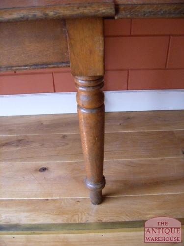 antieke Engelse eiken landelijke eettafel, VERKOCHT