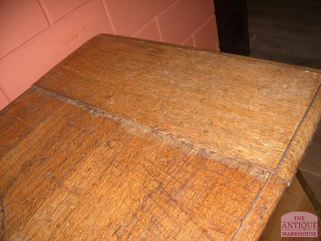 Antieke Engelse eiken landelijke eettafel 2