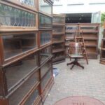 Antieke Engelse Globe Wernicke boekenkast 1