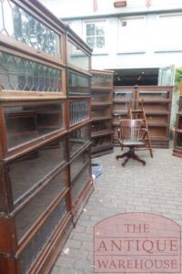 Antieke Engelse Globe Wernicke boekenkast