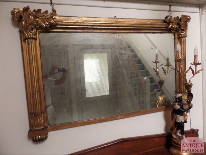Antieke Engelse hal regency spiegel 2