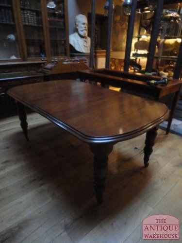 antieke Engelse kleine coulissen tafel, D end type, VERKOCHT