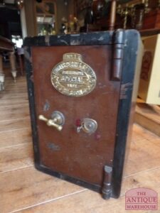 antieke Engelse kluis, Thomas Perry & Sons, gereserveerd