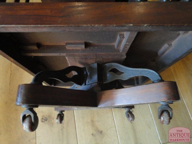 Antieke Engelse mahonie boekenmolen 2