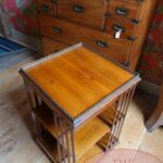 Antieke Engelse mahoniehouten boekenmolen 1