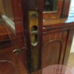 Antieke Engelse mahoniehouten breakfront boekenkast 4