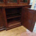 Antieke Engelse mahoniehouten breakfront boekenkast 5