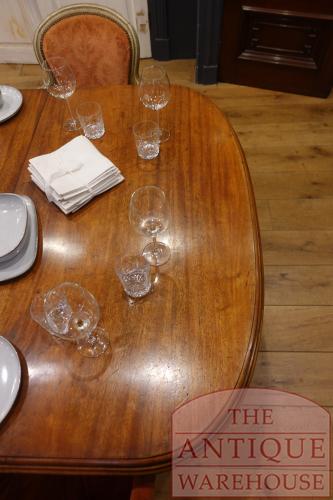 antieke Engelse mahoniehouten coulissentafel 3