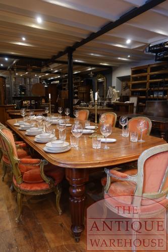 antieke Engelse mahoniehouten coulissentafel 4