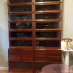 Antieke Engelse mahoniehouten Globe Wernicke boekenkast 1