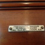 antieke Engelse mahoniehouten stofdichte vitrinekast 2