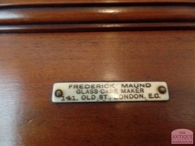 antieke Engelse mahoniehouten stofdichte vitrinekast 2