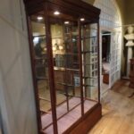 antieke Engelse mahoniehouten stofdichte vitrinekast 2