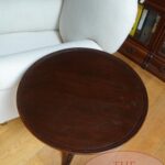 Engelse Mahoniehouten Tilt Top Tafel 2