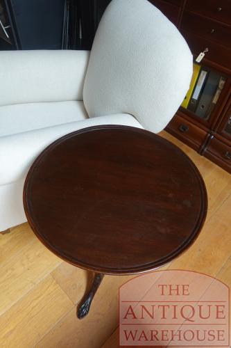 Engelse Mahoniehouten Tilt Top Tafel 2