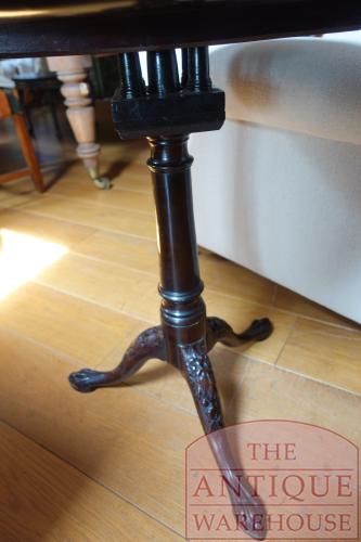 Engelse Mahoniehouten Tilt Top Tafel 3