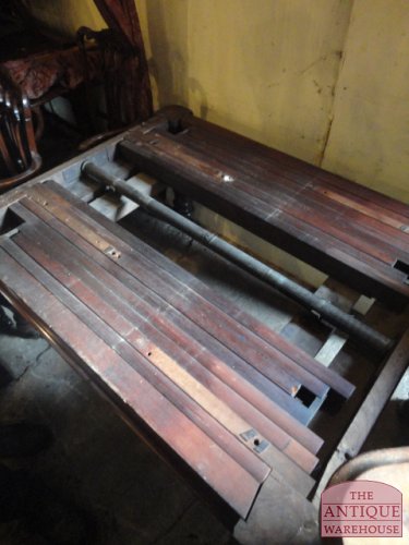antieke Engelse ongerestaureerde coulissen tafel 2