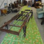 antieke Engelse ongerestaureerde coulissen tafel 3