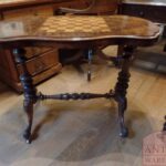 antieke Engelse schaaktafel 2