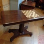 antieke Engelse schaaktafel 1