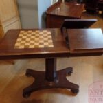 antieke Engelse schaaktafel 2