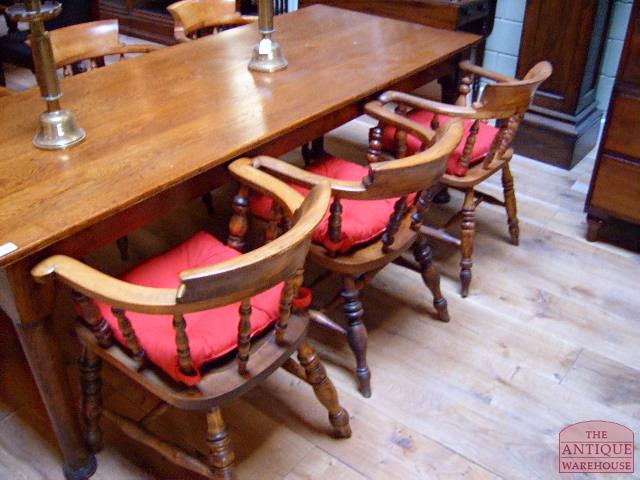 antieke Engelse smokers bow windsor stoel 3