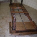 antieke Engelse uitdraai wind out eettafel 3