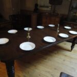 antieke Engelse Victoriaanse wind out dining table 1