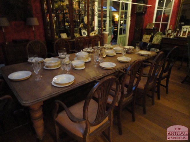antieke Engelse wind out dining table, VERKOCHT