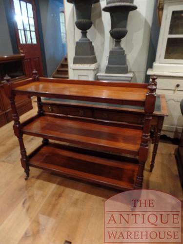 Antieke etagere van mahoniehout uit Bristol