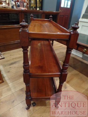 Antieke Etagere van Mahoniehout 4