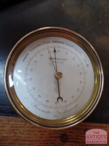 antieke Franse aneroide barometer