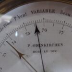 Antieke Franse aneroide barometer 2