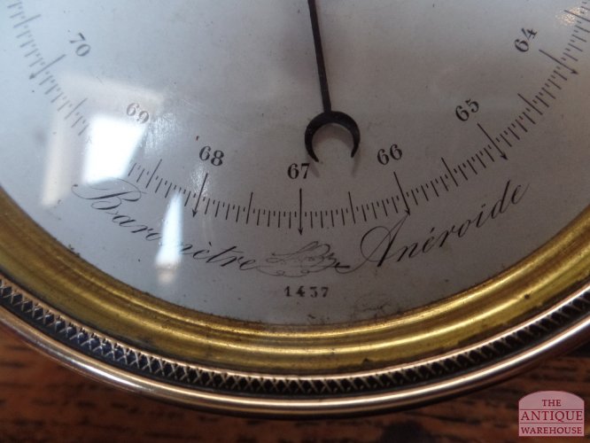 Antieke Franse aneroide barometer 3