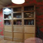 Antieke Franse eiken stapelbare boekenkast 1