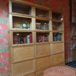 Antieke Franse eiken stapelbare boekenkast 2