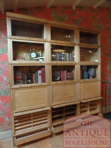 Antieke Franse eiken stapelbare boekenkast 4